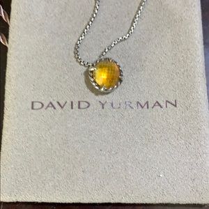 Necklace David Yurman a yellow stone